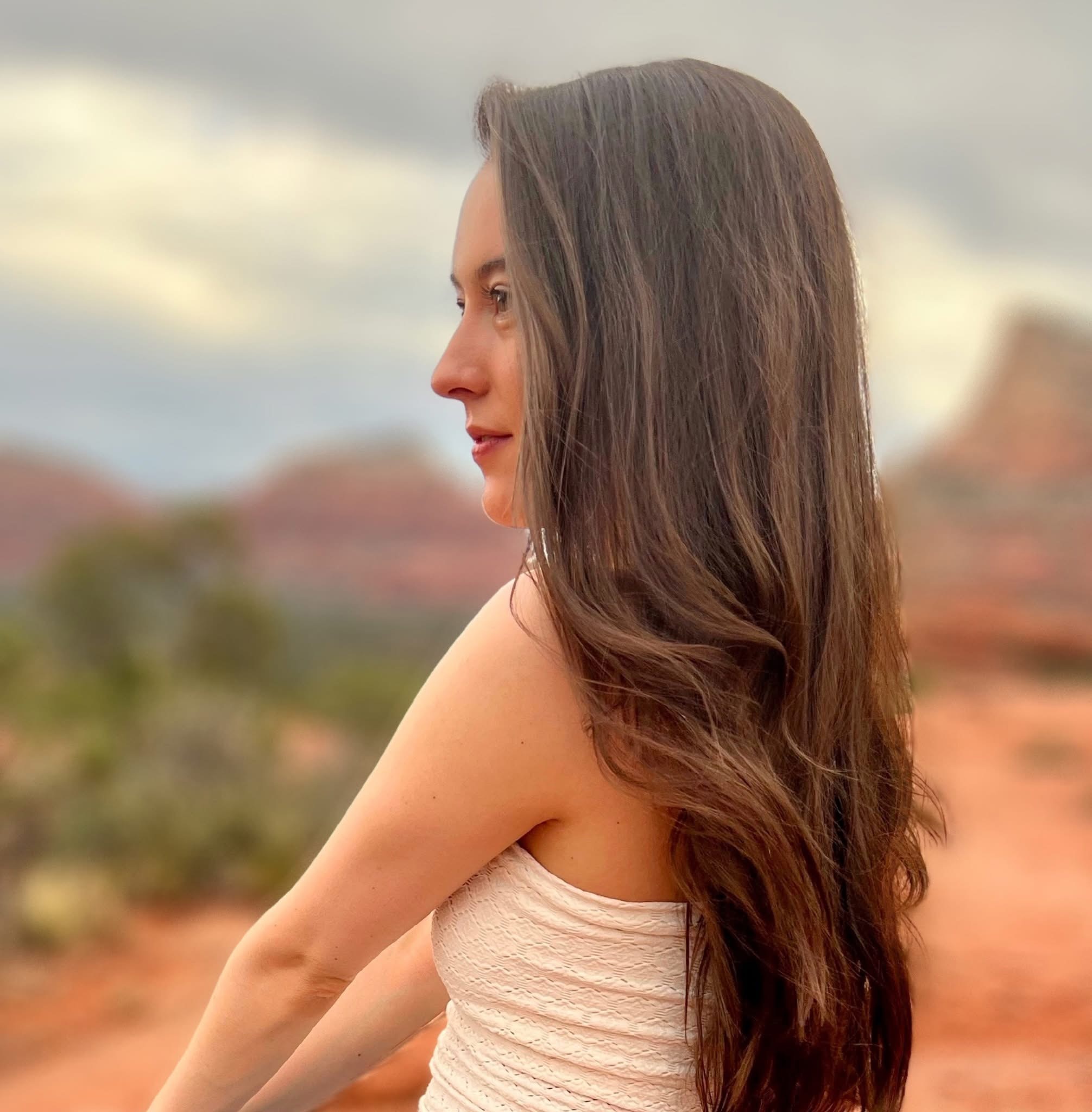 Jacquelyn in an editorial Sedona portrait